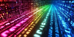 炫彩数字流展现科技魅力