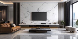 现代简约风豪华客厅空间