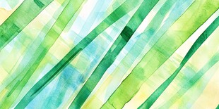 清新绿调水彩条纹背景
