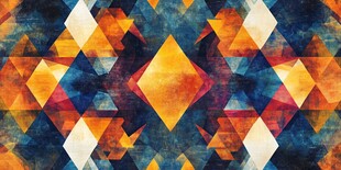 多彩几何图案抽象艺术背景