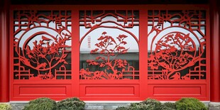 中式红窗雕花尽显古典美