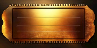 金色华丽金属质感铭牌