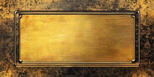 复古金色金属铭牌背景