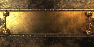 金色金属质感装饰边框