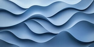 蓝色波浪纹理抽象背景图