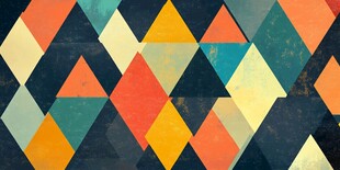 几何多彩菱形图案背景