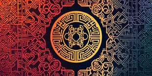 中式传统几何花纹装饰图案