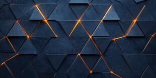 炫酷三角几何光影背景