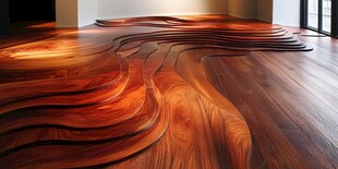 艺术感实木地板创意设计