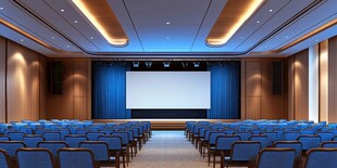 现代宽敞的多功能会议室