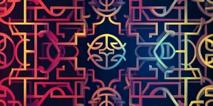 绚丽几何图案背景