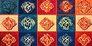 多彩传统吉祥图案组合