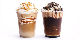 双杯美味特色奶昔饮品