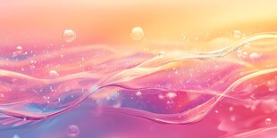 梦幻渐变水波气泡背景图