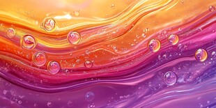 梦幻流体气泡艺术画面