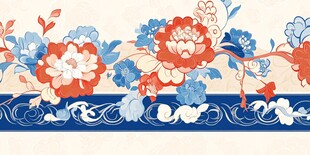 中式花卉纹样精美装饰