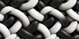 黑白交织编织纹理图案