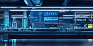 科技感十足的现代化实验室