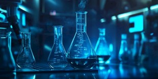 实验室中的玻璃器皿设备