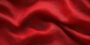 红色绸缎纹理特写