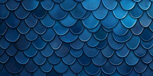蓝色鱼鳞状纹理背景图案