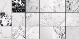 多样黑白大理石纹理集合