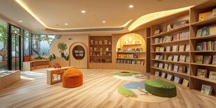 温馨儿童图书馆阅读空间