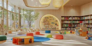 温馨儿童阅读活动空间