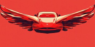 飞翼红车 梦想座驾象征