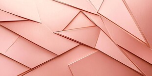 玫瑰金几何立体拼接背景