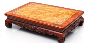 精美雕花红木矮桌