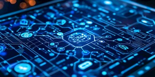 科技感十足的电子电路画面