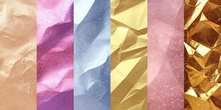 多彩褶皱金属质感背景图