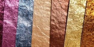 多彩金属质感纸张展示