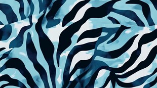 蓝黑斑马纹图案设计素材