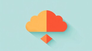 渐变云形图标设计元素