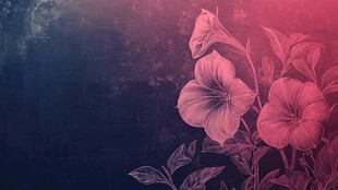 梦幻粉色花卉背景图