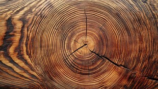 树桩年轮特写纹理之美