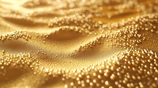 金色颗粒纹理的梦幻质感