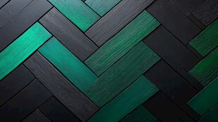 深绿黑拼人字纹木板背景