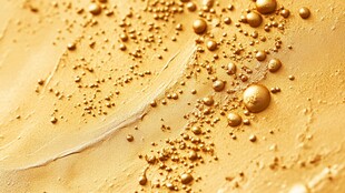 金色质感颜料纹理特写