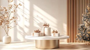 节日室内装饰与精美礼品