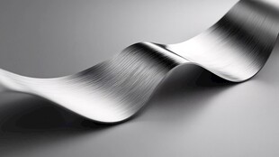 金属波纹带特写