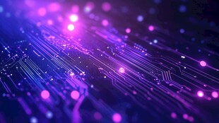 科技感电路板光影背景图