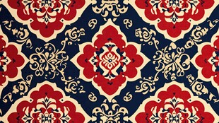 中式传统花卉图案纹样