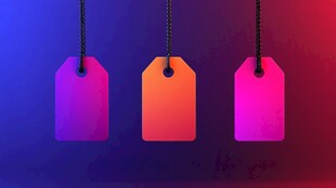 三色渐变吊牌展示图