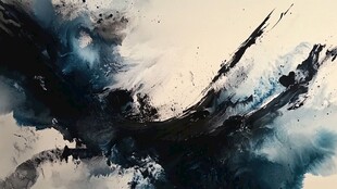 水墨抽象艺术画作