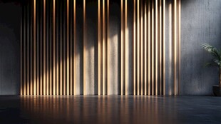 金属条光影室内空间设计