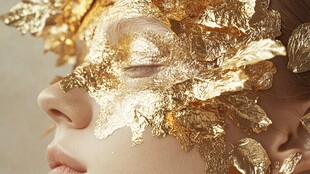 金箔覆面的神秘梦幻容颜