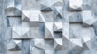 立体几何风灰色墙面纹理